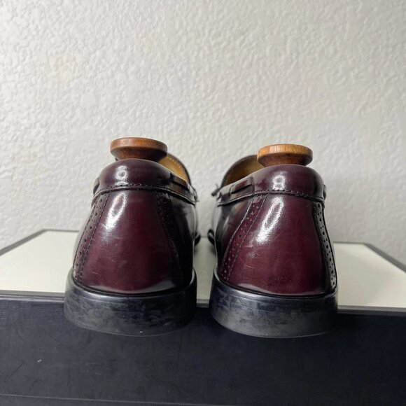G H Bass & Co. Weejuns Kiltie Tassel Loafer Burgundy Leather Slip On Men\'s 12 D‎ main image 12